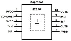 HT350 D類音頻功放IC（無電感30W單聲道）-深圳市億勝盈科科技有限公司官網(wǎng)
