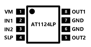 圖片[1]-AT1124LP-單通道低壓 H橋電機(jī)驅(qū)動芯片