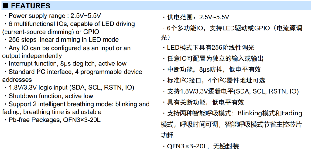 圖片[2]-HTR3306丨6路LED驅(qū)動器和GPIO控制器芯片